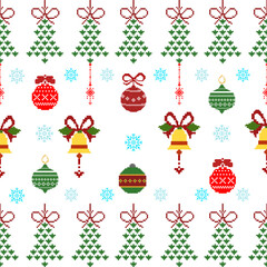 Christmas Seamless Pattern For Card