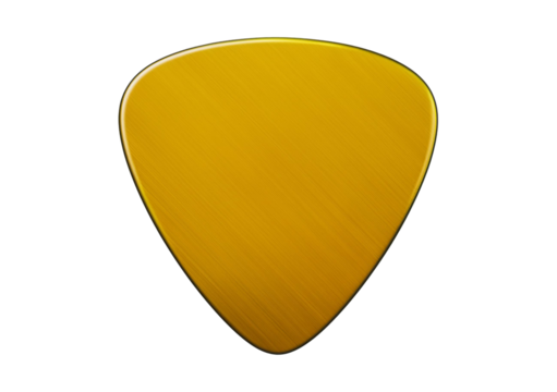 Guitar picks mockup template isolated on a transparent or white background