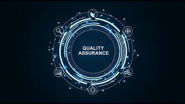 Quality Assurance Futuristic Tech Concept Animation