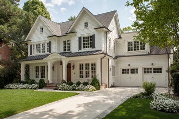 All American Home. Southern Charm in a New Contemporary Two-Story Farmhouse