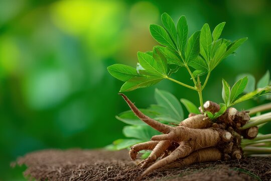 Allergy Friendly. Fresh and Raw Stemona tuberosa Root and Rhizome in Natural Herb Medicine