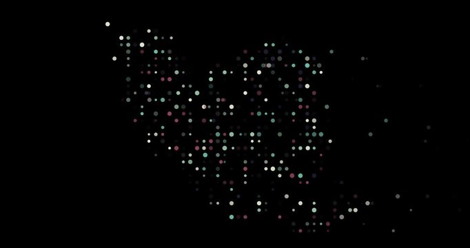 Iran Identity Visualized With Flying Dots