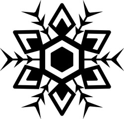 Snowflake icons set. Snowflake symbols. Snow icon. Vector illustrator
