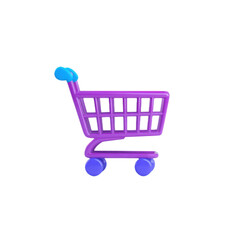 shopping cart isolated on white background