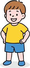 Cartoon Illustration of Happy Children kid