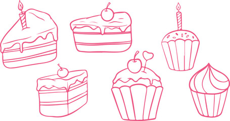 Cupcakes, Cakes, Desserts, Sweet Treats, Pastry, Confectionery, Bakery Goods, Sweets, Black White Art, Delicious Desserts, Sweet Tooth, Celebration Cakes, Cupcake Icons, Dessert Patterns, Cake Designs