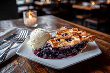 我が家のごちそうブルーベリーパイ