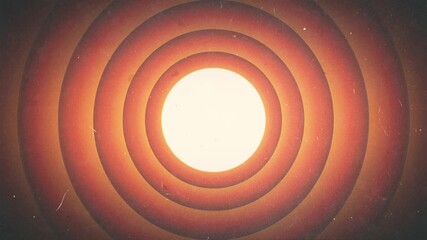 Vintage Cartoon Looney Tunes Opening Animation/ Animation of a funny retro vintage looney tunes background intro with grainy and noise effects