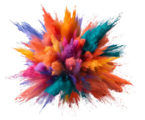 Colorful Powder Explosion Bright Vibrant Artistic Abstract Background