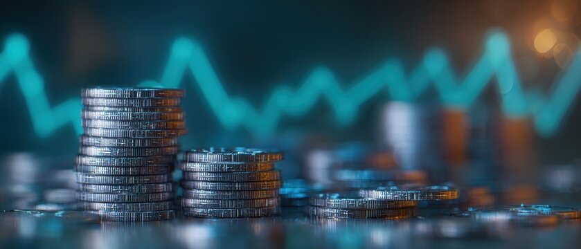 The stack of coins representing financial growth and investment strategies. - Powered by Adobe