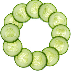 Refreshing Cucumber Circle: A Vibrant Culinary & Skincare Visual