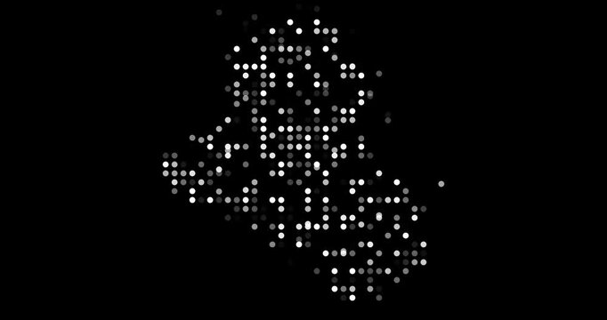 Circle Animation Expressing Iraq National Identity