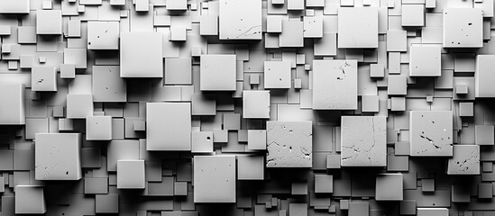 3D cubes abstract wall background design texture