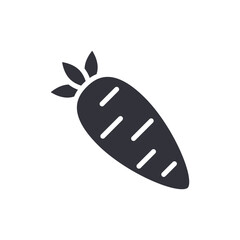 Simple Carrot Illustration In Minimalist Style For Design And Decoration