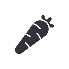 Stylized Carrot Icon Depicting Nutrition And Healthy Eating In A Simple Graphic Form