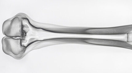Detailed radiological image of human bone showing structure and texture