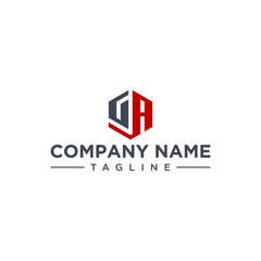 Fototapeta premium GA Hexagon Logo Design Inspirations 