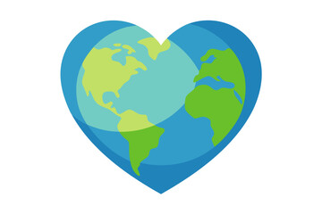heart with earth