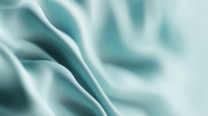 Obraz premium Abstract close-up of soft, flowing fabric in soothing blue tones, perfect for backgrounds or artistic projects.