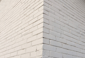 Brick Wall painted with white paint