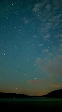 night sky and clouds