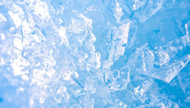 Close-up of ice shards