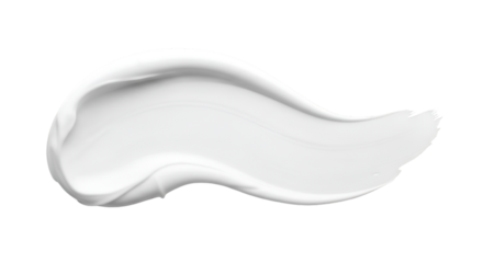 cream tube isolated on white