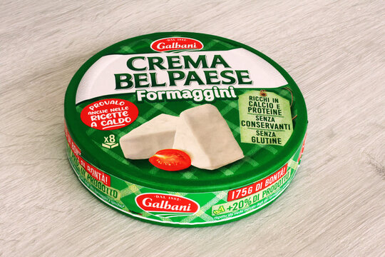 Italy &ndash; September 5, 2025: Crema Bel Paese Formaggini processed cheese by Egidio Galbani S.r.l. 