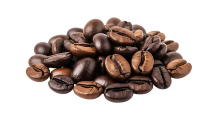 coffee beans isolated on white
