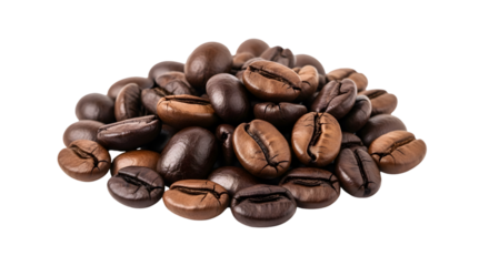 coffee beans isolated on white