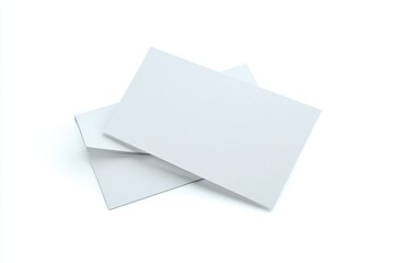 Blank Notecard. Empty White Index Card with Copy Space for Education or Information