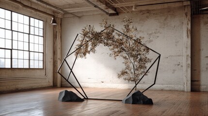 Modern Wedding Arch Loft Venue Decor