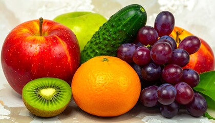 Colorful fruit display