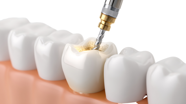 tooth and dental floss