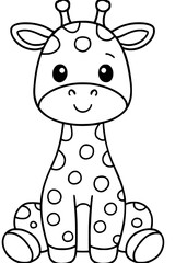 Cute Cartoon Giraffe