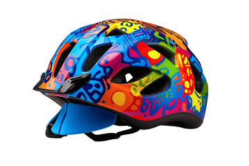 Vibrant Colorful Kids Bike Helmet with Fun, Stylish, and Artistic Designs