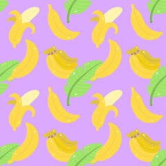 Hand Drawn Banana Pattern