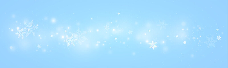 Christmas winter background, beautiful snowfall with snowflakes, snowy landscape and natural scenery, background for cards, festive texture of snow and winter dust in PNG format	
