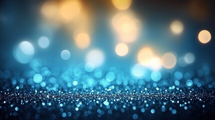 Beautiful Bokeh Background with Soft Glowing Lights and Dreamy Blurred Motion for Art Design