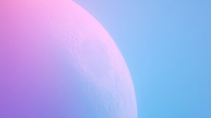 Dreamy Starry Sky and Moonlit Night with Gradient Sky Scenery