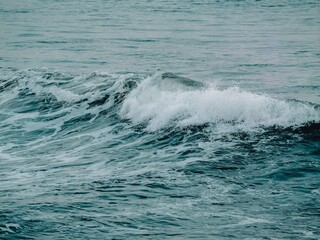 Dynamic ocean wave in motion.