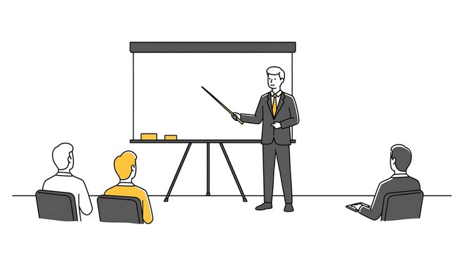 presentation in progress, business meeting, audience clip art preview
