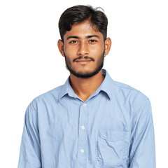 Obraz premium Indian Male Student Visa Photo