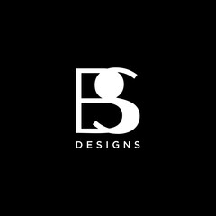Fototapeta premium BS creative logo design inspiration