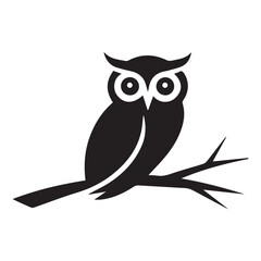 owl sitting on branch