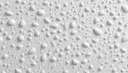 Close-Up of Water Droplets on White Surface, Showcasing Freshness and Cleanliness in Nature s Design
