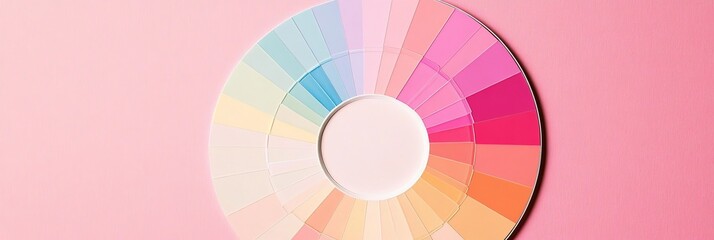 Fototapeta premium Creative Pastel Colors Scheme for Artistic Projects and Shades Palette Harmony for Art