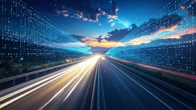 Digital Highway: A Visual Representation of Data Flow Across a Modern Road Network