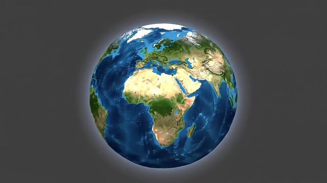 Earth 3D Animation with Day and Night Rotation