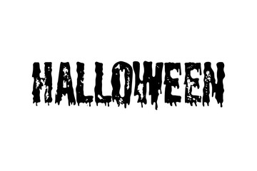 Halloween - ハロウィンHalloweenの文字の、よく目立つロゴマーク
